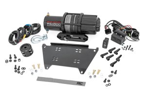 Polaris Ranger Crew XP 1000 Trail Boss Winch Mount - Rough Country - RS4500S - Black - '21-'22